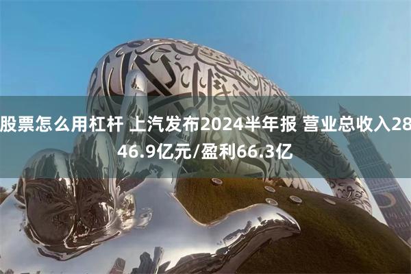 股票怎么用杠杆 上汽发布2024半年报 营业总收入2846.9亿元/盈利66.3亿