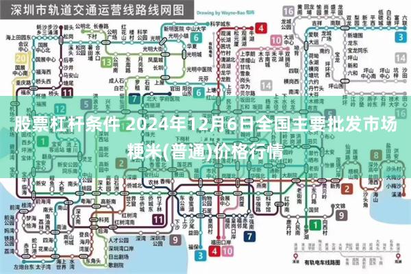 股票杠杆条件 2024年12月6日全国主要批发市场粳米(普通)价格行情