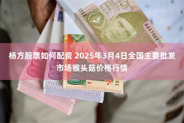 杨方股票如何配资 2025年3月4日全国主要批发市场猴头菇价格行情